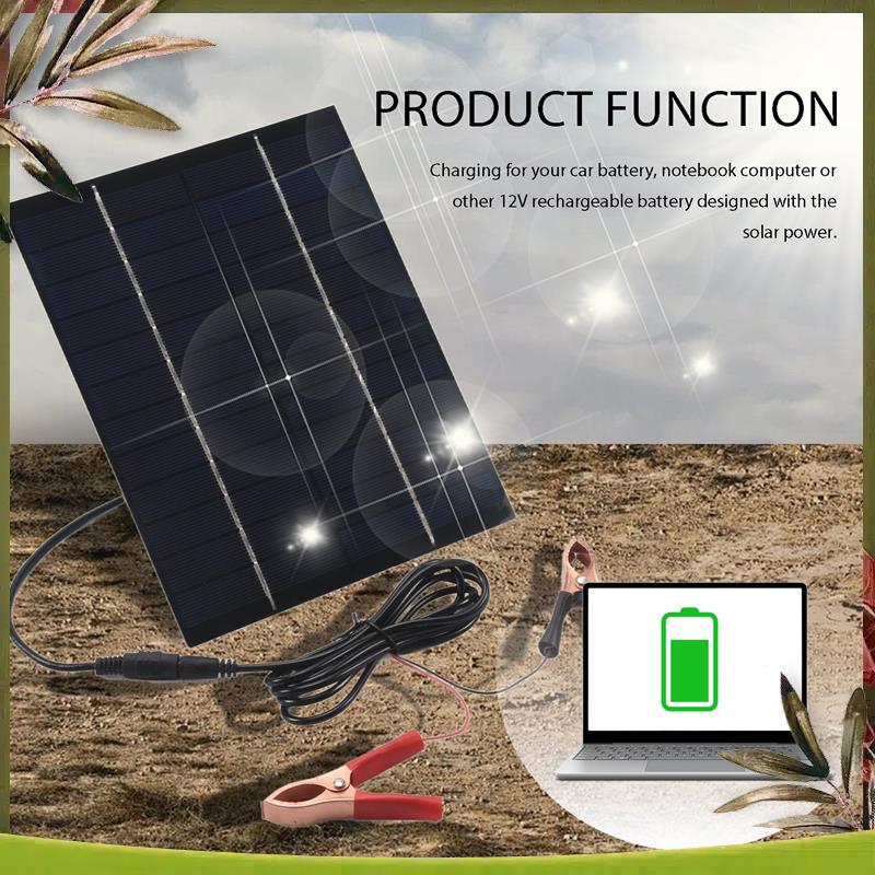 Solar Emergency Charger - AB98-5.5 واط 12 فولت لوحة طاقة