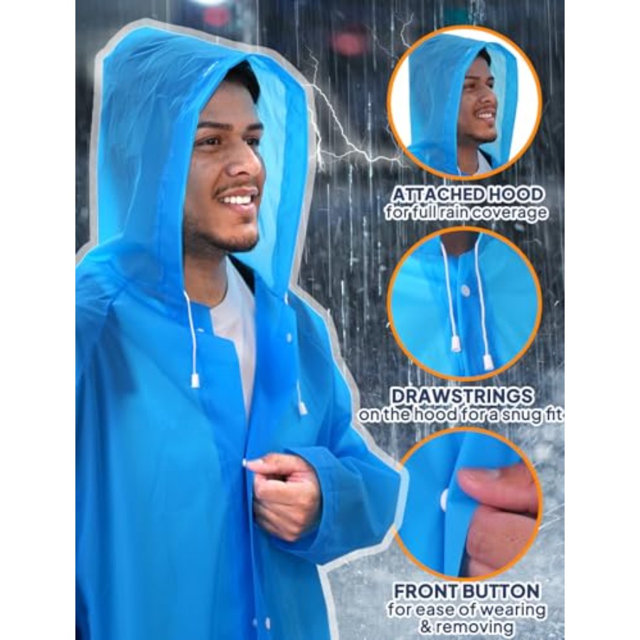 معاطف مطر قابلة لإعادة الاستخد - مراجعة Emergency Poncho Rain وسعره