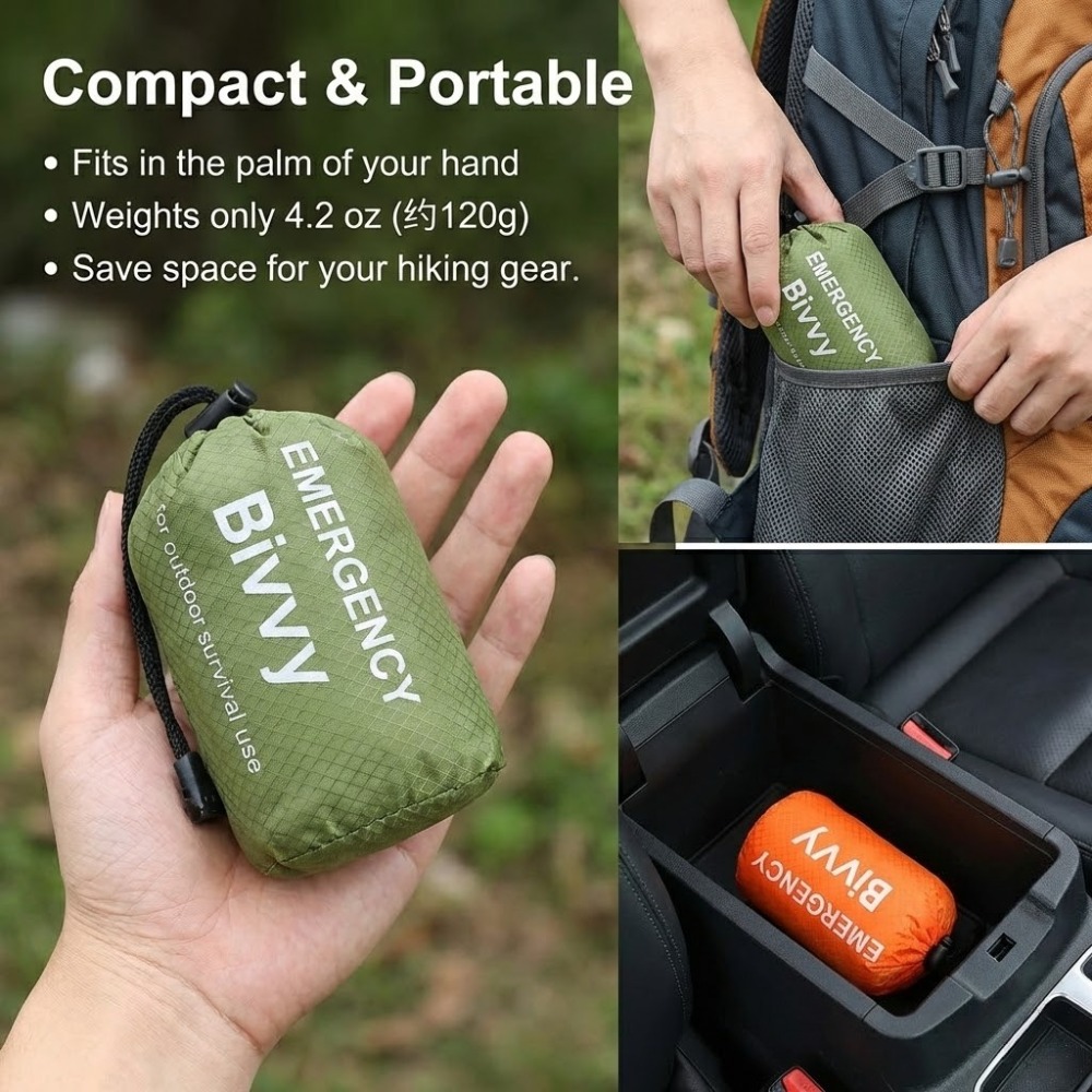 طقم كيس نوم للطوارئ مكون من 3  - مراجعة Bivy Bag Emergency وسعره