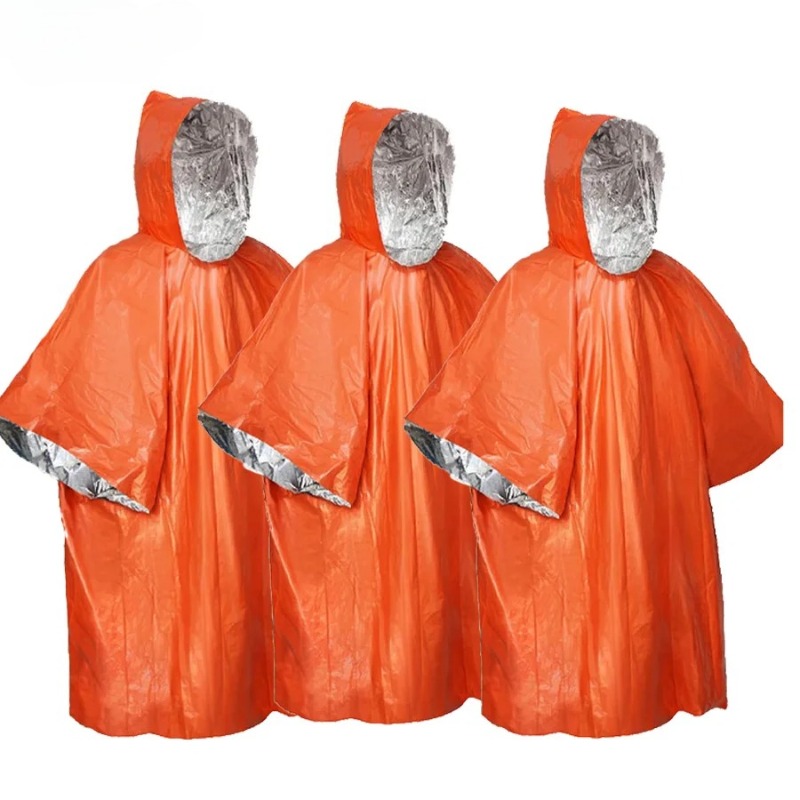 معطف واقٍ من المطر متعدد الوظا - مراجعة Emergency Poncho Rain وسعره